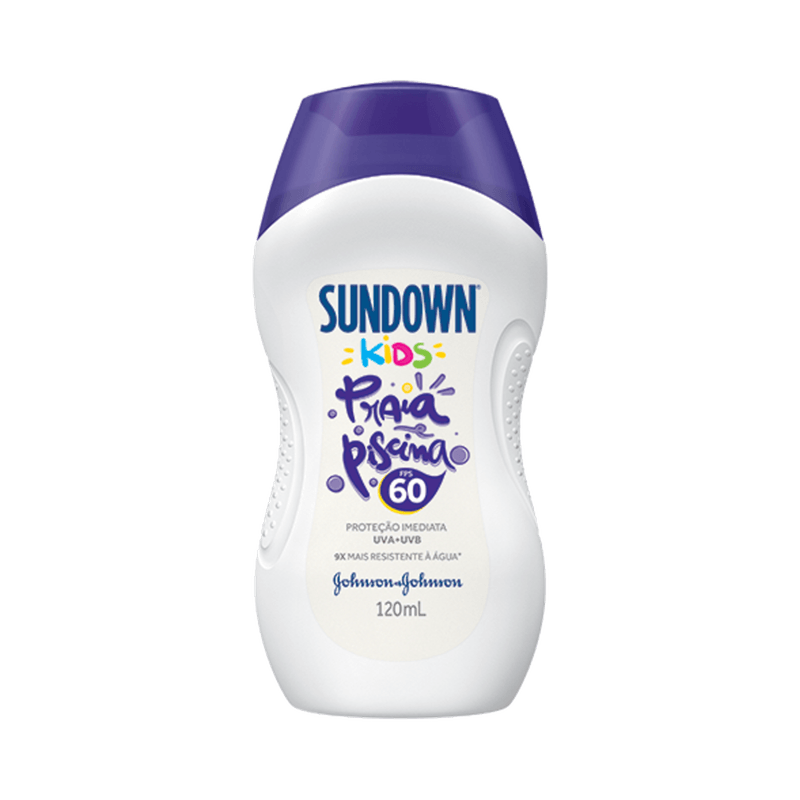 Protetor solar Sundown Kids FPS 60 - Produtos de beleza infantis